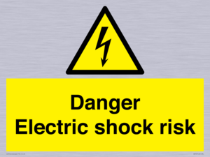 Danger Electric shock risk
